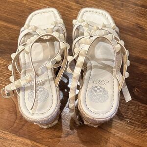 Vince Camuto Ivory Strappy Sandals